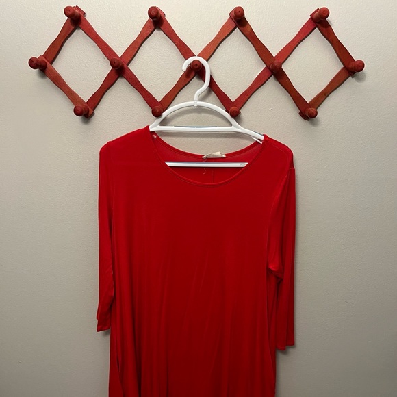 Altar'd State Dresses & Skirts - Altar’d State Bright Red Dress with Pockets